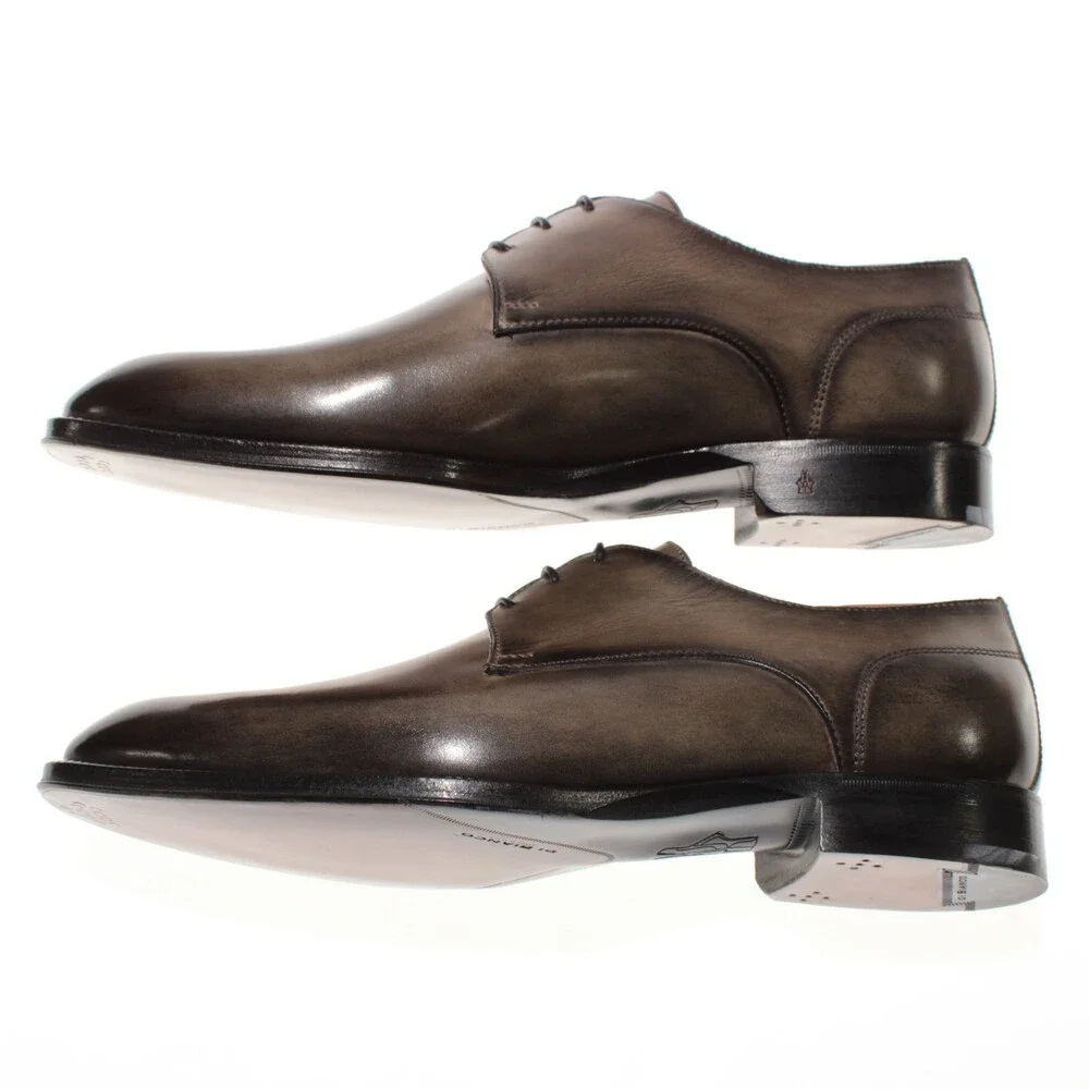 Di Bianco NWB Derby Dress Shoes Size 42.5 (US 9.5) Green Leather Made in Italy